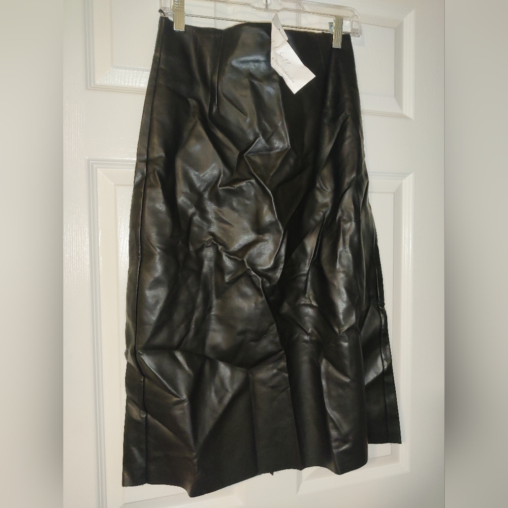 Black Leather Skirt